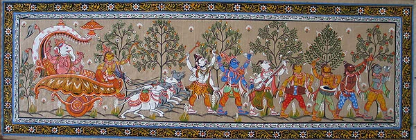 Pattachitra scroll painting from Odisha