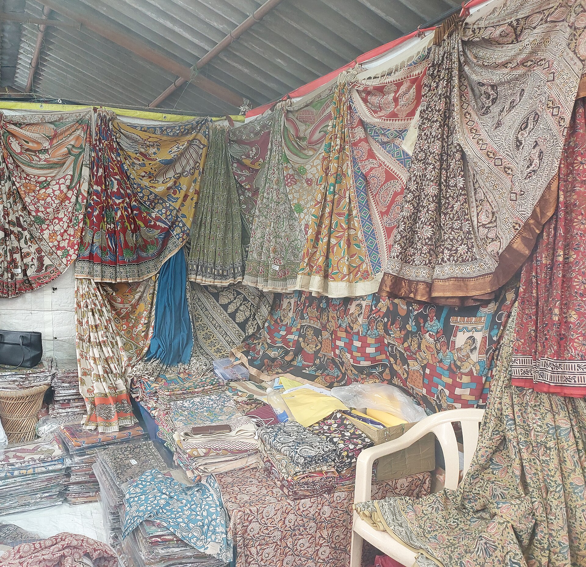 Kalamkari hand-painted and block-printed textiles from Andhra Pradesh