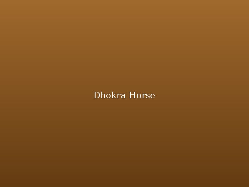 Dhokra brass horse figure